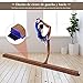 COSTWAY Barra de Equilibrio Plegable Gimnasia Entrenamiento Balance Beam para Fitness Ejercicio