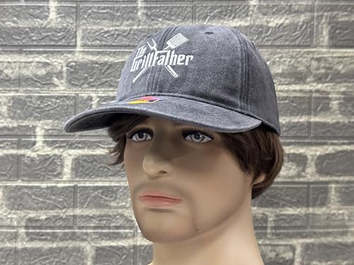 Image of Embroidered Adjustable Baseball Hat for Men Women, Washed Cotton | Premium Embroidery Design, Adjustable Metal Buckle Closure, Simple Lifestyle Wear