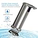 Nozama Automatic Soap Dispenser Equipped with Stainless Steel, Adjustable Switches, Infrared Motion Sensor, Waterproof Base,Suitable for Bathroom Kitchen Hotel Restaurant