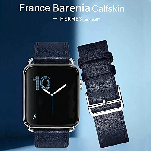AIYIRUO Compatible con Correa Apple Watch 45mm 41mm 44mm 40mm 49mm Reemplazo de Cuero Genuino Compatible con iWatch Band Original Correa Series 10/9/8/7/6/5/4/3/2/1,SE