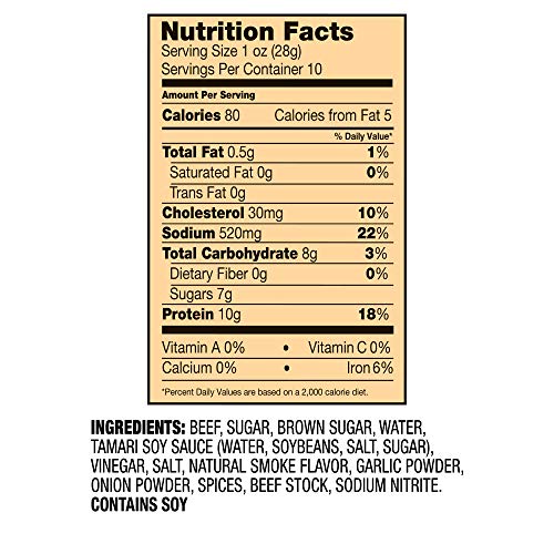 Cattleman's Cut Teriyaki Beef Jerky, 10 Ounce #TOP4