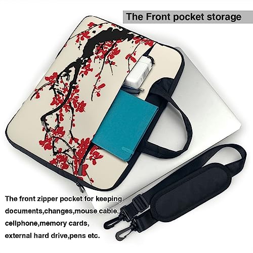 Sac ordinateur portable imperméable fleurs de cerisier contre la pluie