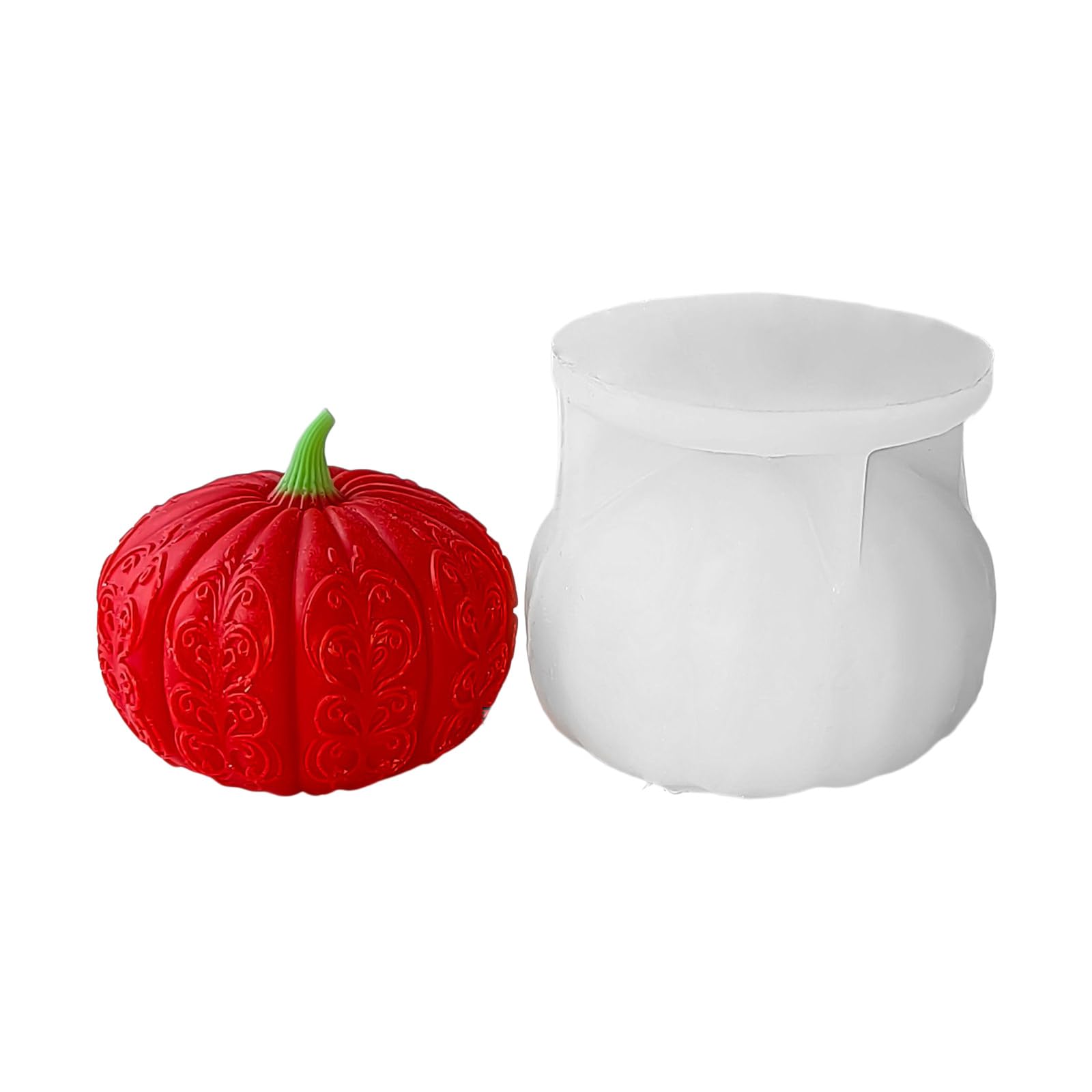 Qusinfc Molds Pumpkin Castings Epoxy Resin Halloween Silicone Plasters Molds for Home Decoratio Silicone