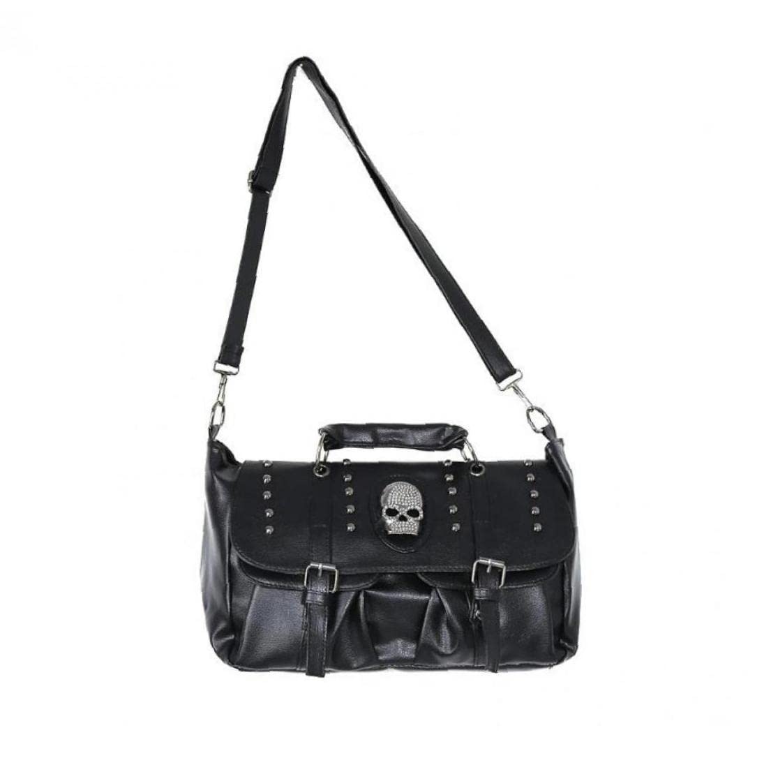 Sac bandoulière punk skull femme idéal pour le shopping et les sorties