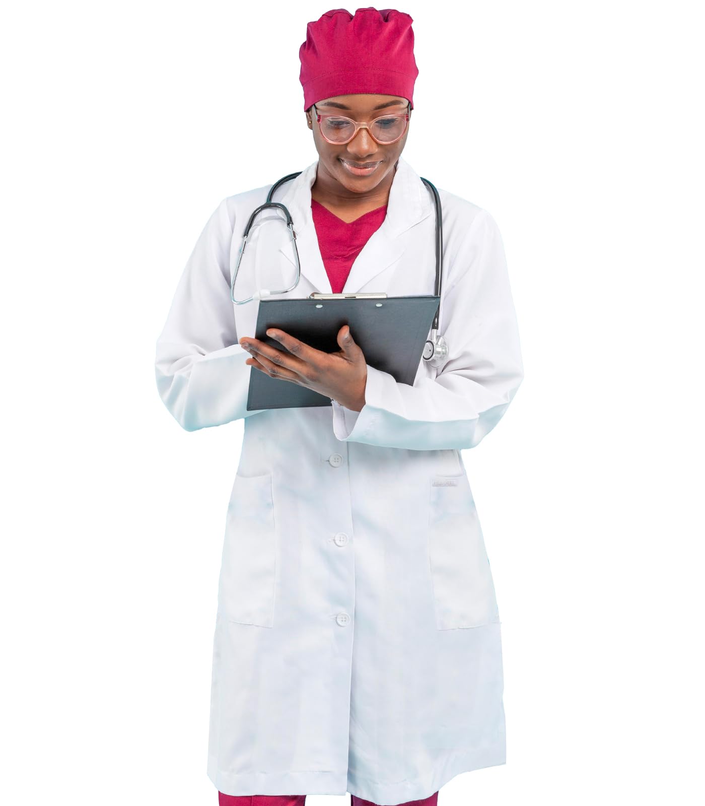 HEEDFITPremium Quality Unisex Lab Coat, Ultra-Comfortable Poly-Cotton 40” Long Reusable Lab Coats