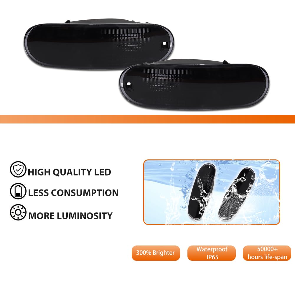 Purchase Smoked White LED Side Marker Signal Light for VW Passat B5.5