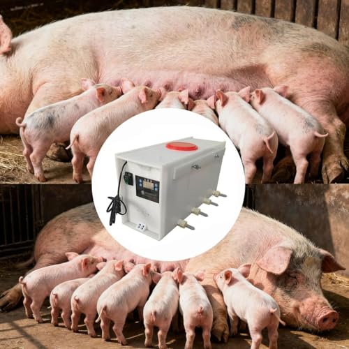 Mangiatoia automatica per suinetti, 8/10/14 capezzoli, temperatura costante con simulazione del suono, ideale per uso agricolo e ranch, 576 salviette in totale