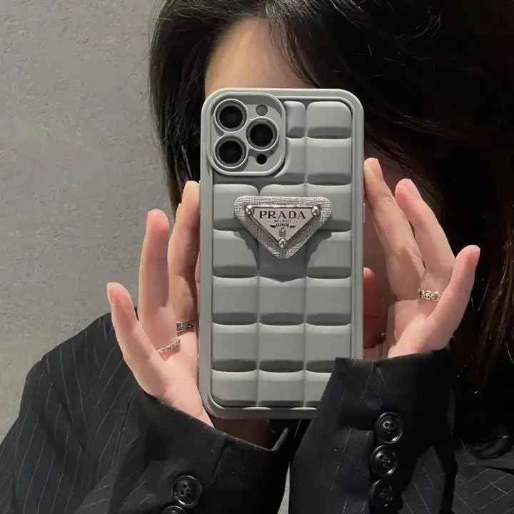 Image of BWOGUE Cool Puffer Case for iPhone 14 Pro,Full Body Protection Phone Cover /Case for iPhone 14pro, Shockproof Protective Silicone Cover for iPhone 14 pro Cover -iPhone 14 Pro Max, Gray
