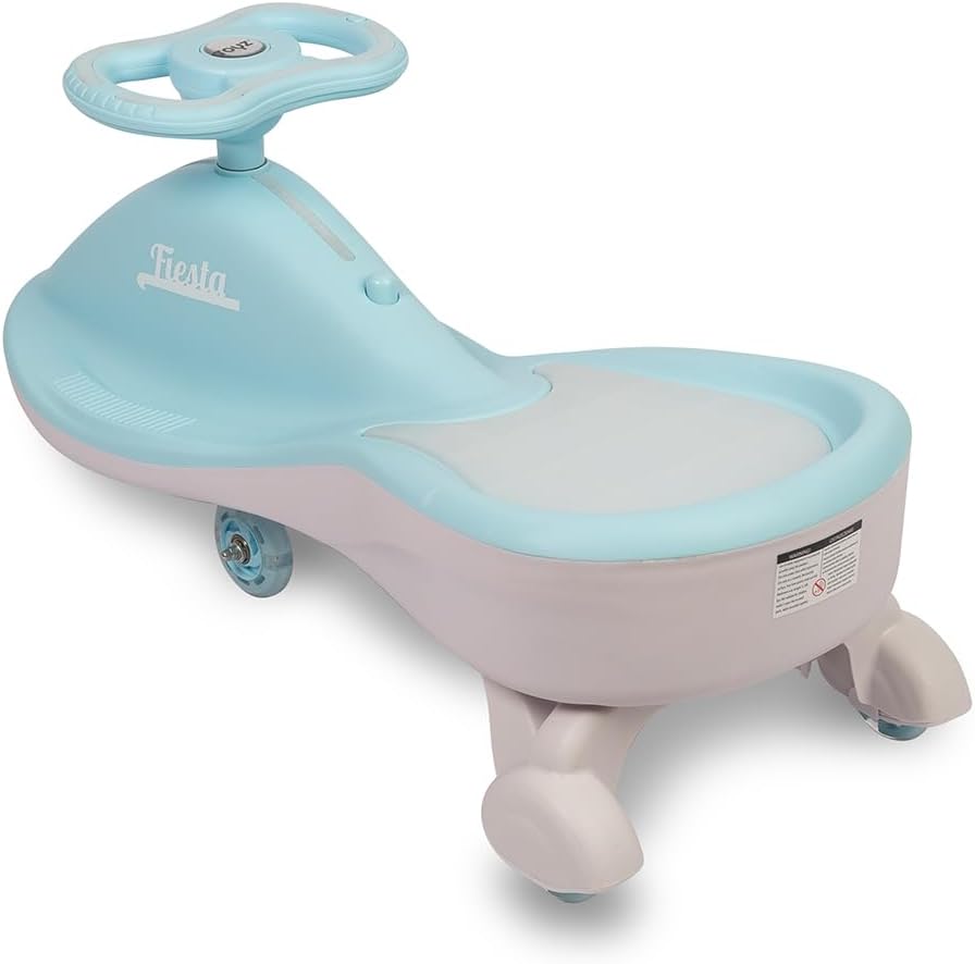 TOYZ Rocking Stroller, Fiesta Wiggle Stroller - Toy for Kids Ages 3+ - Self-Propelled Stroller with Lights and Music - Blue