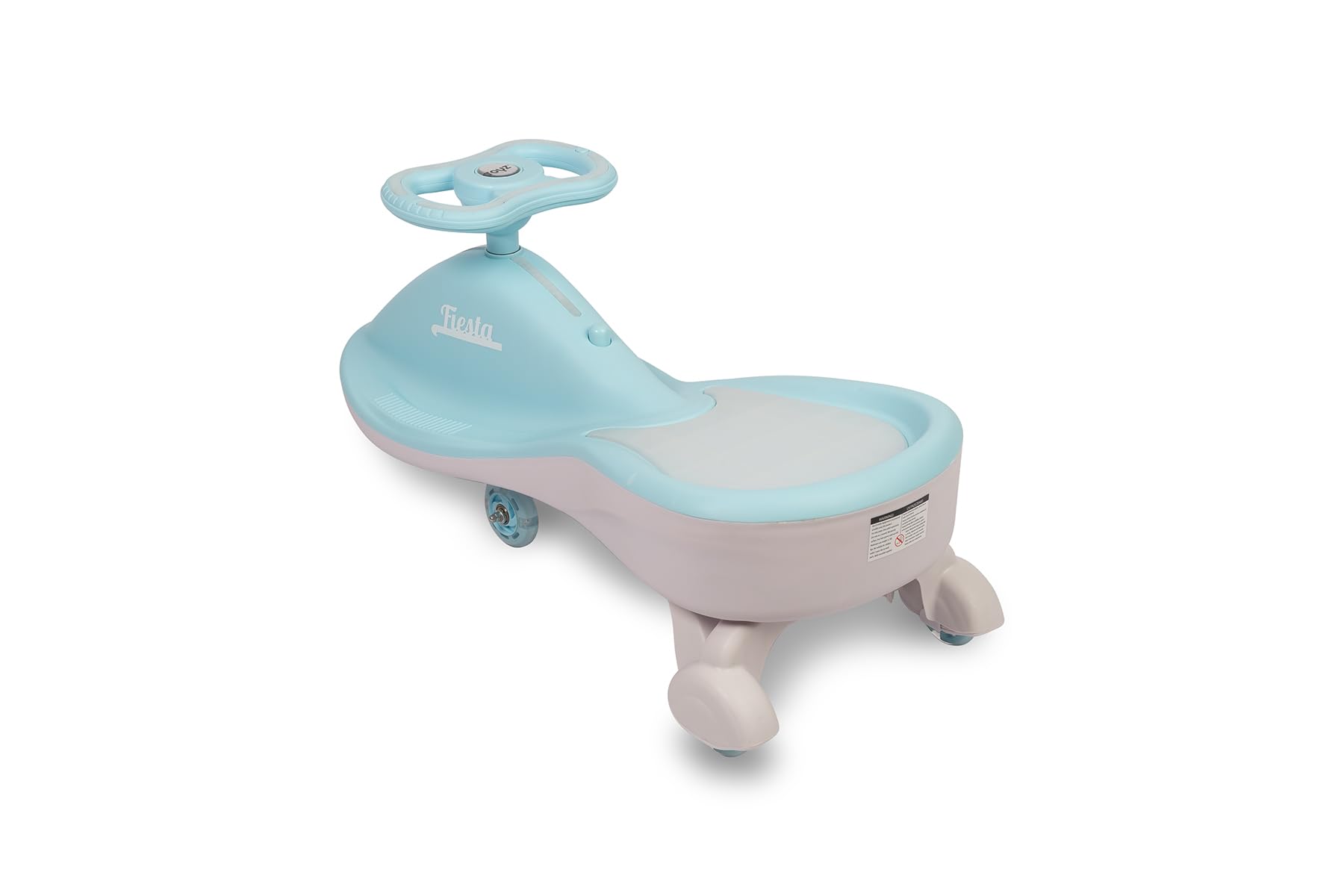 TOYZ - Autoscontro per bambini - Bumper Car Fiesta con luci - Sviluppo motorio - Equilibrio del bambino - Sedile adattato - Marcia avanti e indietro - da 3 anni - 83×36×38 cm - Blu