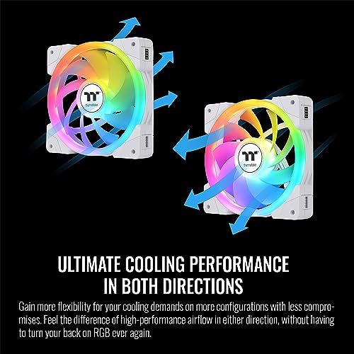 Image of Thermaltake 360mm AIO Liquid CPU Cooler and 120mm ARGB Case Fans Bundle - 27mm Slim Radiator - 2000 RPM Fans - Desktop Compatible - Cooling System