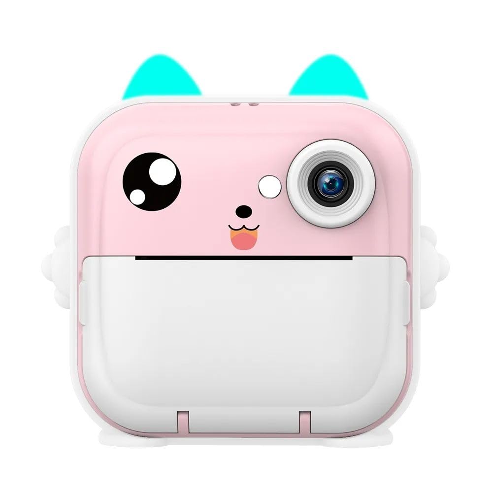 Instant Print Camera for Kids | Zero Ink Thermal Printer Toy | 1080P HD Digital Video Camera | Portable & Drop-Resistant | Best Birthday & Christmas Gift for Girls & Boys Ages 6+ (Premium Fancy Pink)-image-49
