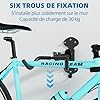 Urban Deco Support Vélo Mural Porte - Vélo 30kg Capacité Extensible 15cm Garage Porte Velo Mural Conception Robuste Economie d'Espace Stockage Horizontal Idéal pour Garage et Maison 1pcs #1
