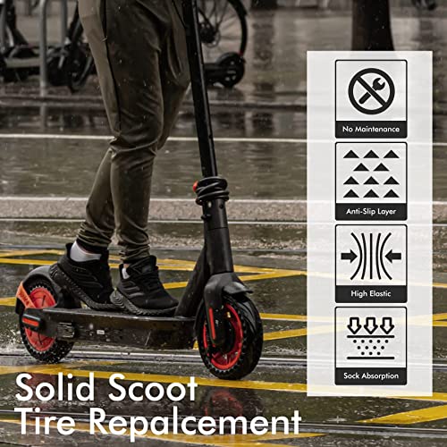 2 Pieces Solid Tire For Gotrax Gxl V2/Gotrax Xr For Xiaomi M365 Electric Scooter, 8.5 Inches Electric Scooter Wheels Replacement Honeycomb Tire For Mijia Mi M365 Pro With Installation Tools #TOP5