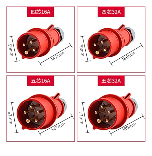 Prise étanche industrielle TYP 252 4 broches 16A pour installations électriques - 3