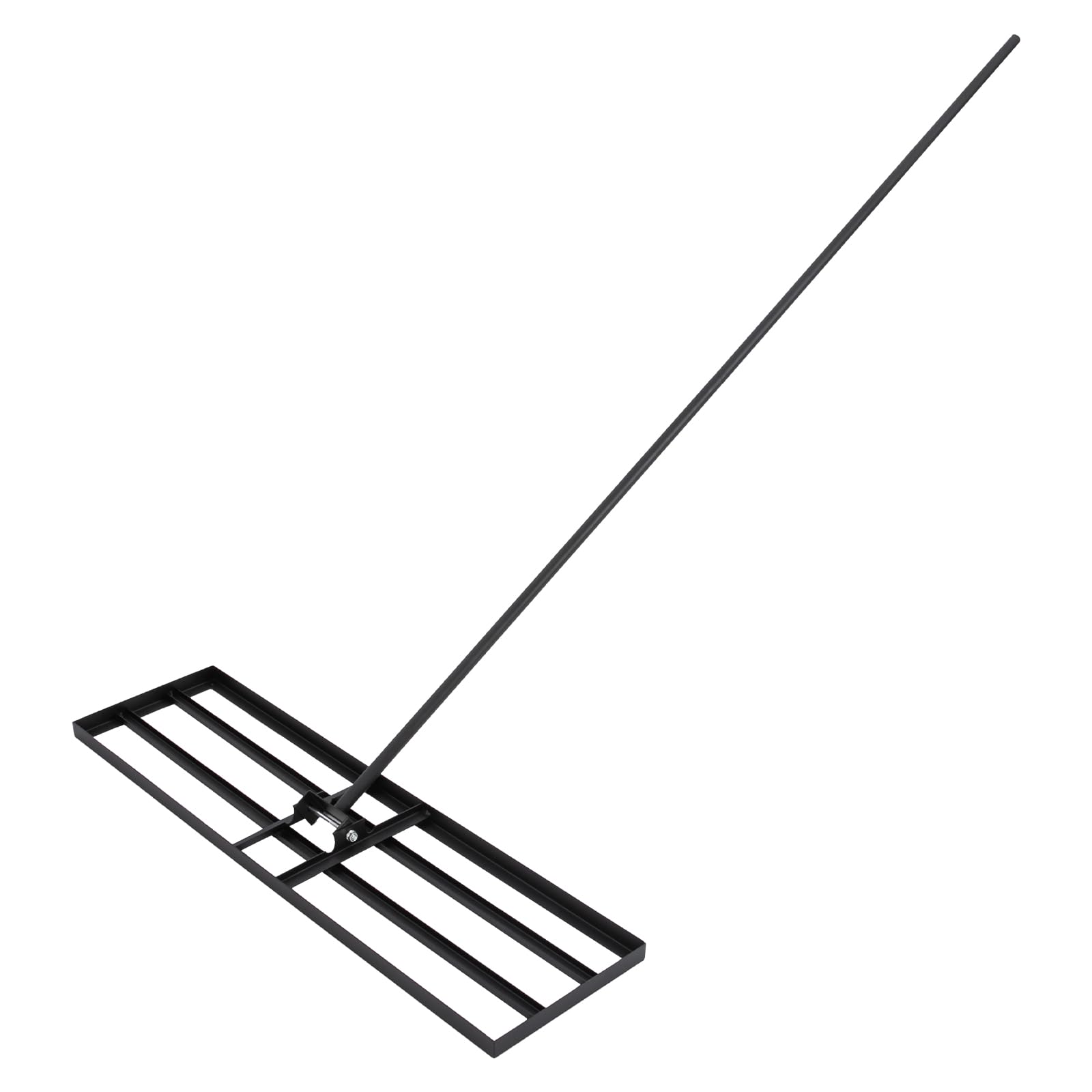 Rastrillo nivelador de césped con rotación de 180 Grados para nivelar fácilmente Superficies sucias y aceitosas en Patios, Jardines y Campos de Golf.