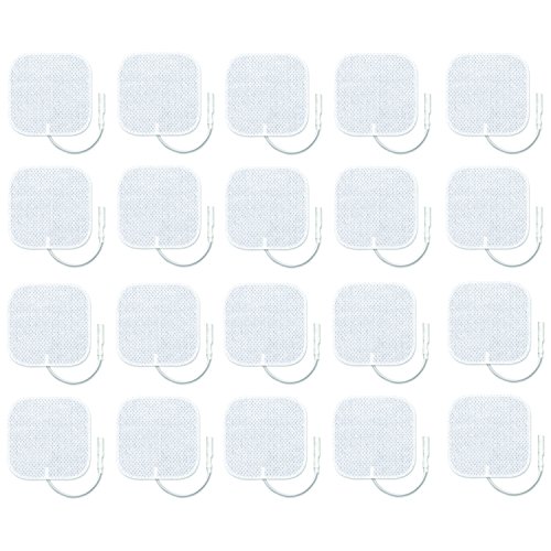 Zewa Replacement Pads Electrodes for TENS Unit, Multi-Layer Electrodes w/Double Gel Layer for Better Conductivity, 2