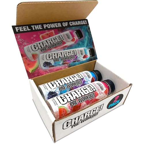Image of LABRADA Charge Pre Workout Taster Pack RTD Drink - Pump, Energy, Endurance with 10g Glycerol, 6g L-Citrulline Malate, 4g Beta Alanine, 300mg Caffeine, + Total Hydration, 2 Servings