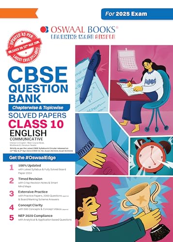 Image of Oswaal CBSE Question Bank Class 10 English Communicative, Chapterwise and Topicwise Solved Papers For Board Exams 2025