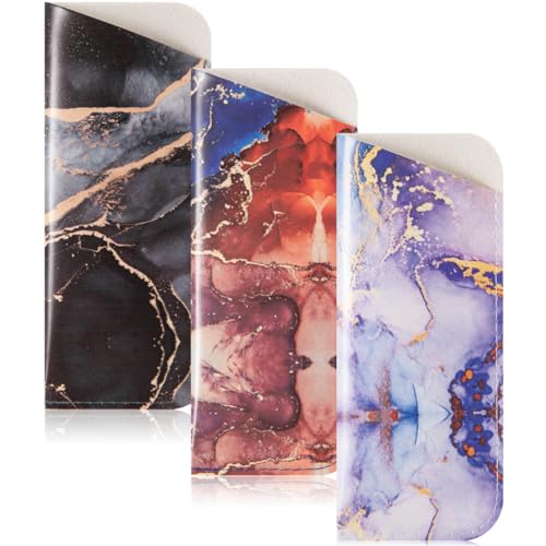 Image of TRIUMPH VISION Reading Glasses Pouch Eyeglass Sleeve Soft Case Slim 3 Pack | Alternative to Bulky Case Lightweight,Neoprene Lined Padded Protect Optical lens Slip in, Cute Pattern Portable for Daily Use