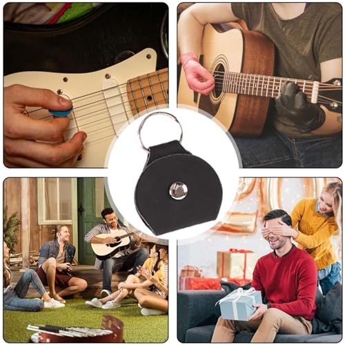 Suporte para palheta de guitarra, estojo para palheta de guitarra, Porta-palhetas portáteis e à prov