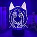 JYDNBGLS 3D Illusione Lampada Led Night Light Anime Figura Emilia Re Zero bambini decorazioni camera da letto Regalo di Compleanno Waifu Manga Re Zero Statua Lampada Illuminazione