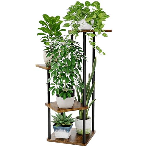 Bamworld Soporte de Metal para Plantas de Interior para