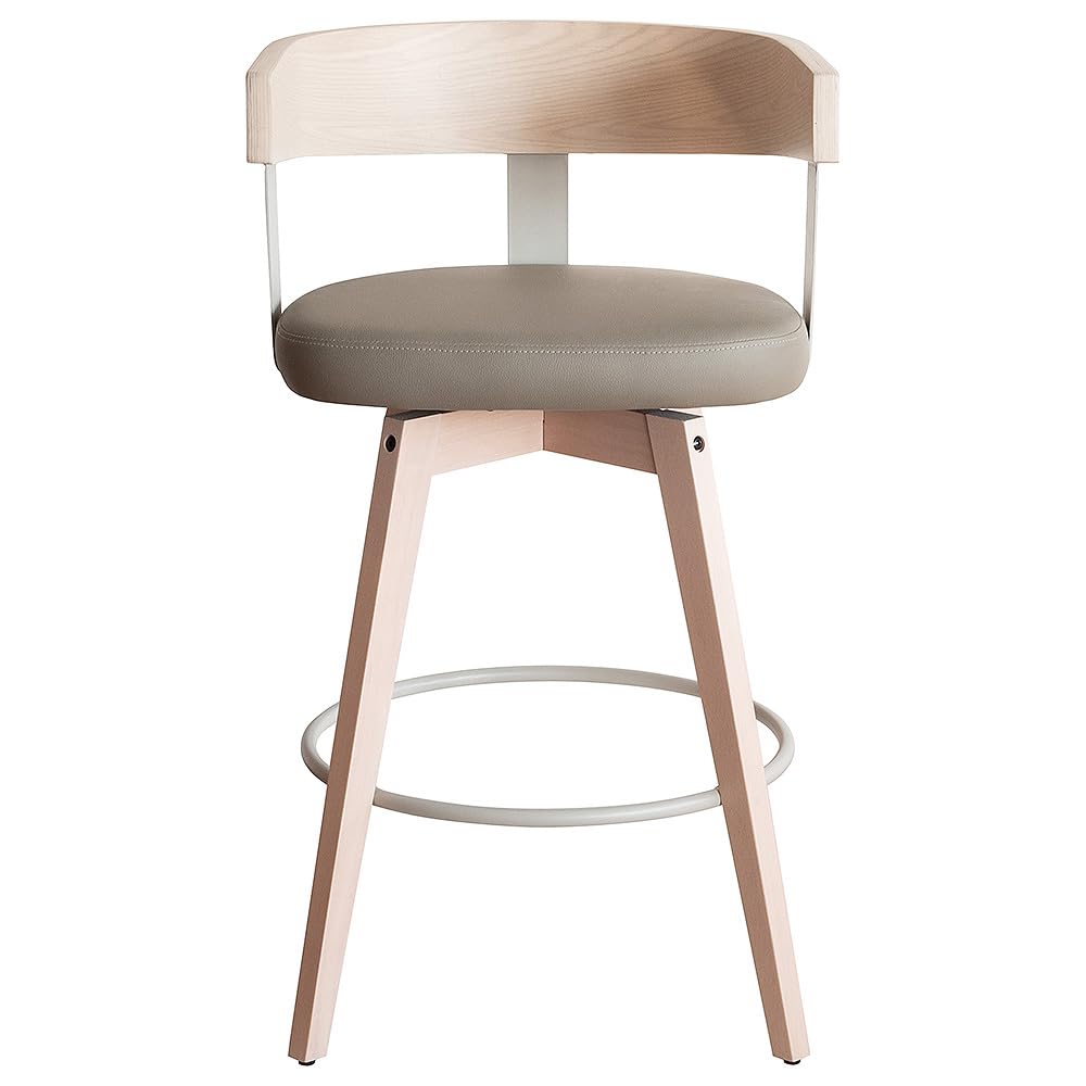 Amazon｜宮武製作所 バーチェア Satio（サティオ） ホワイト×グレー 幅