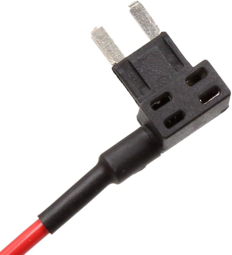 5 Pcs Add-a-Circuit Tap Piggy Back Pluggable Blade Type Fuse Holder for Car