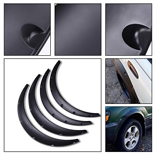 Dreamizer 4Pcs Universal Flexible Car Suv Widebody Kit 35Mm Off-Road Fender Flare Durable Pu Wheel Arch Protector #TOP5