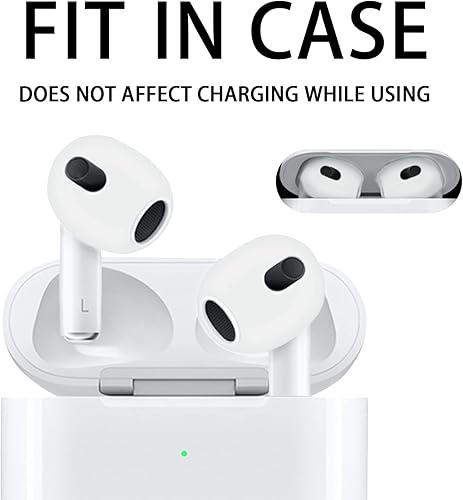 Miniatura 2 de 6 pares de HOMICO para AirPods 3 almohadillas de silicona para los oídos, fundas antideslizantes para auriculares, accesorios compatibles con