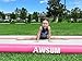 AWSUM 10ft Tumbling Mats with Roller Inflatable Gymnastics Mat Tumble Track with Electric Pump for Home Use/Gym