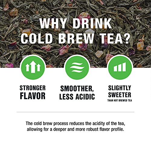 Tiesta Tea Fruity Paradise Cold Brew Tea - Strawberry Pineapple Green Tea, Medium Caffeine, 10 Cold Brew Tea Bags, Each Bag Brews 1 64Oz Pitcher, Premium Loose Leaf Iced Tea #TOP7