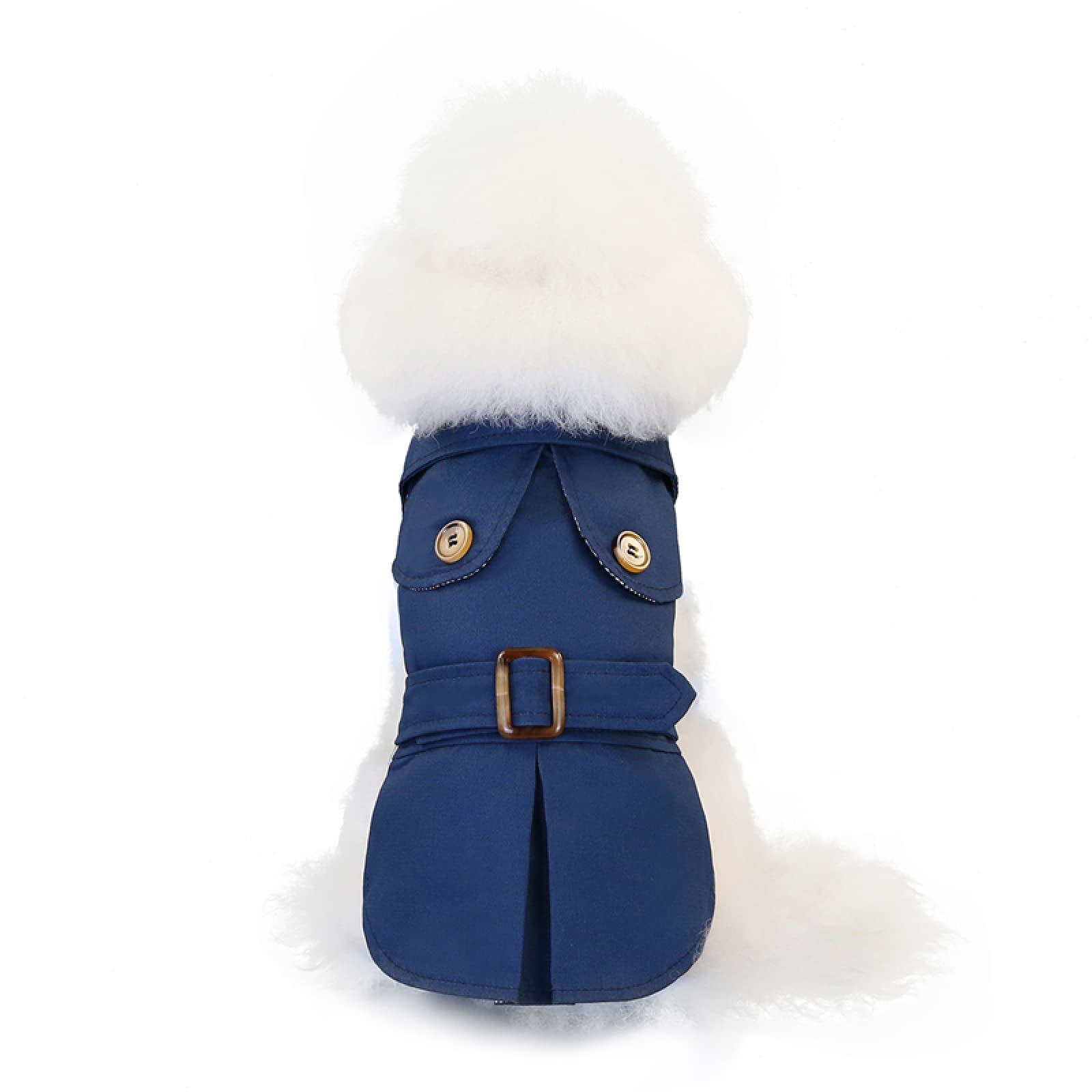 Manteau de Noël pour chien bleu marine et coupe-vent tricolore pour chiot