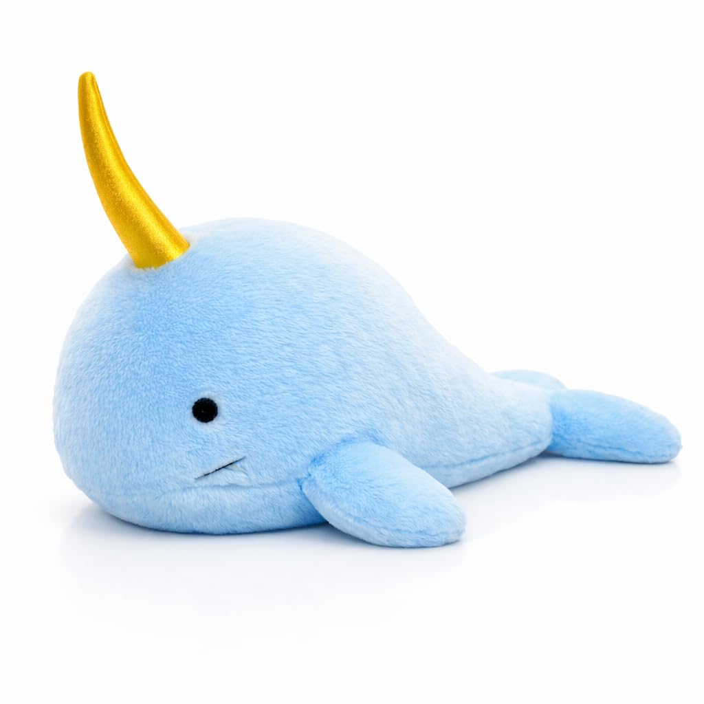 Narwhal Dog Toy | Whale Dog Toy | Squeaky Plush Narwhal | Whale