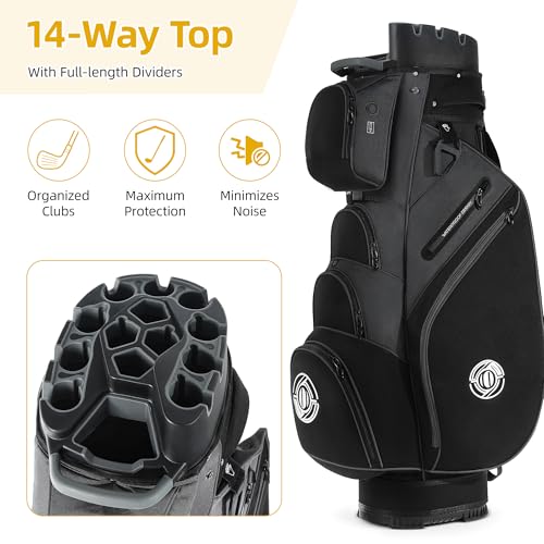 Shopsource 14-Way Top Golf Cart Bag