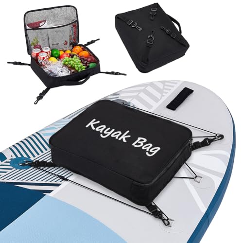 Générique Sac pour Planche De Paddle, Sac Isotherme, Sac Glacière pour Planche De Surf, Accessoire De Kayak avec 4 Ventouses, Sac Étanche Portable pour Aliments Et Boissons
