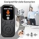 RWSRW 128GB MP3 Player Bluetooth 5.4, Ultra Slim Musik-Player mit 2.0 Zoll IPS Farbbildschirm, Mini Musik Player mit Photo Viewer, Video Play, FM Radio, Voice Recorder, E-Book Reader, Sport, Schwarz