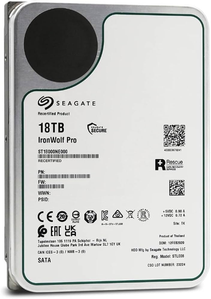 Amazon.co.jp: 【整備済み品】Seagate IronWolf Pro 3.5