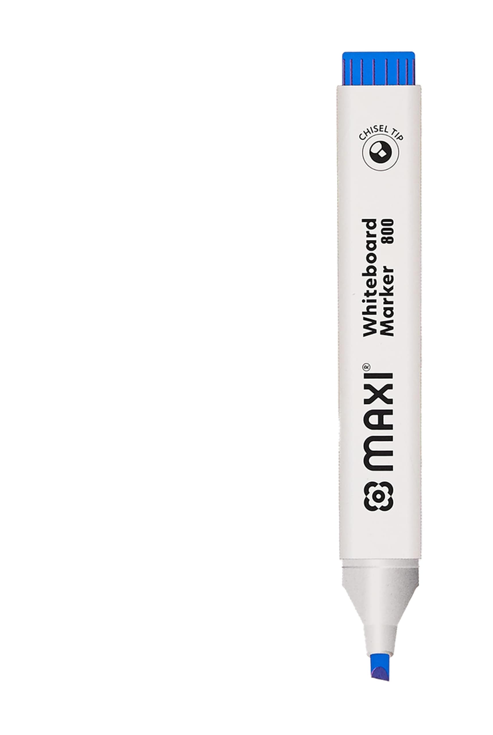 Maxi Whiteboard Marker Chisel Box Of 10Pc Blue, 800B10