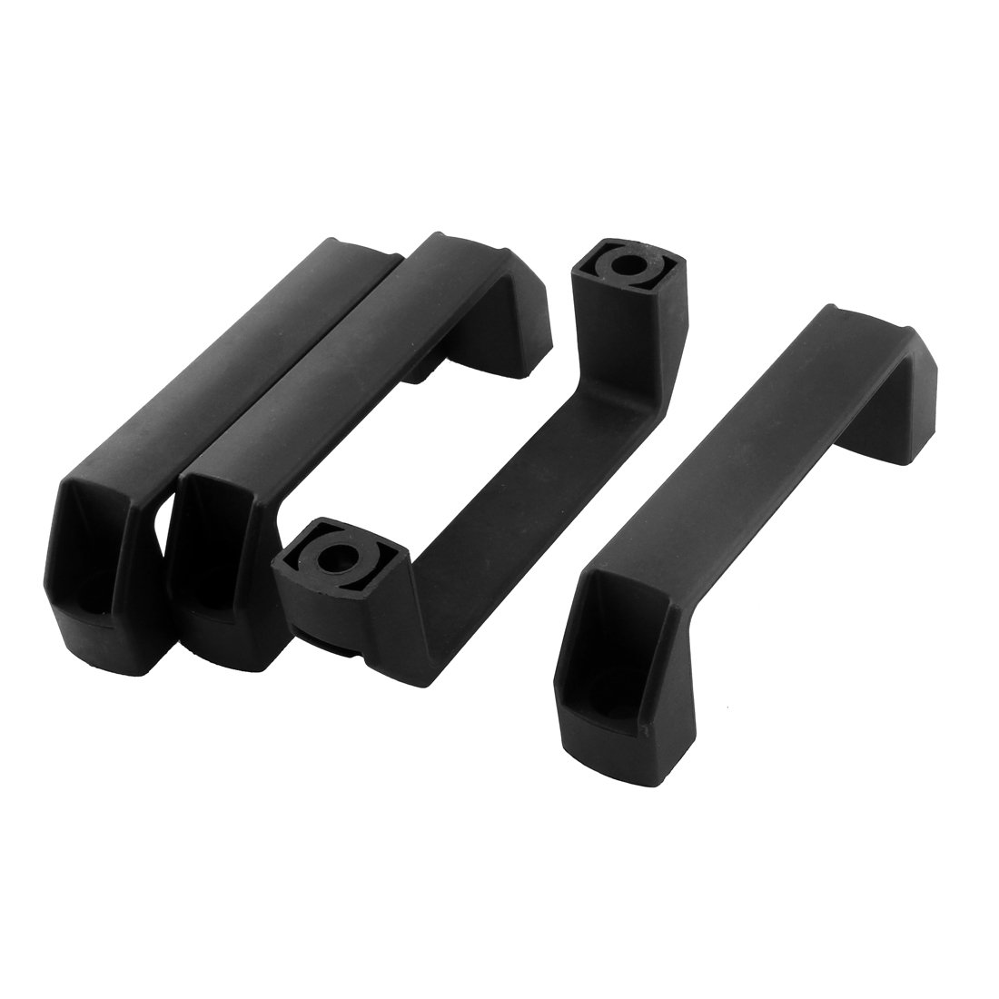 Uxcell Black Sourcing Map Aluminum Profile T Slot Nylon Door Handle Knob 140Mm Length 4Pcs