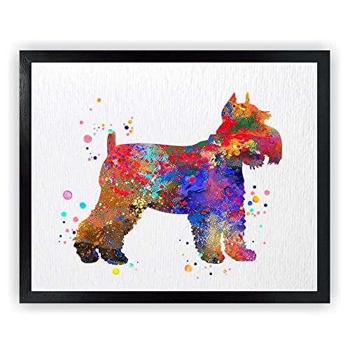 Dignovel Studios DN778 DN778 Miniatur-Schnauzer, Hund, Haushalt, Tier, Welpen, Freund, Aquarell, Kunstdruck, ungerahmt Cover