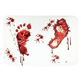 Blood Bath Mat Entrance Rug Non-Slip Bathroom Bloody Doormat
