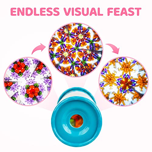 D-Fantix Classic Tin Kaleidoscope, 2 Pack Kaleidoscope For Kids Boys Girls, Retro Toys Educational Toys With Metal Body, Boys Girls Birthday Party Gift, Goodie Bags, Party Favors For Kids(Style 1) #TOP1