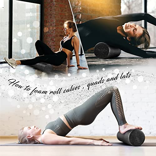Yes4All Epp Exercise Foam Roller – Extra Firm High Density Foam Roller – Best For Flexibility And Rehab Exercises (18 Inch, Black) #TOP3