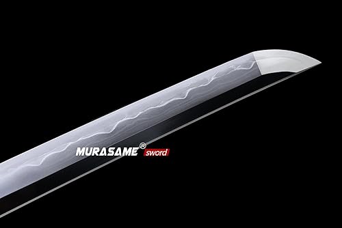 Miniatura 5 de Top hecho a mano real Katana espada arcilla templada Honsanmai acero Hadori-pulido afilado