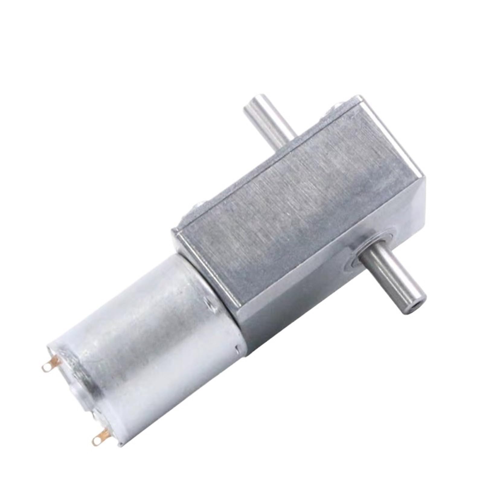 1 motor de engranaje helicoidal de doble eje de 12 V CC, reductor de doble eje de salida, 24 V CC, reducción inversa, autobloqueo, JGY370(Motor x bracket,210rpm,12V)