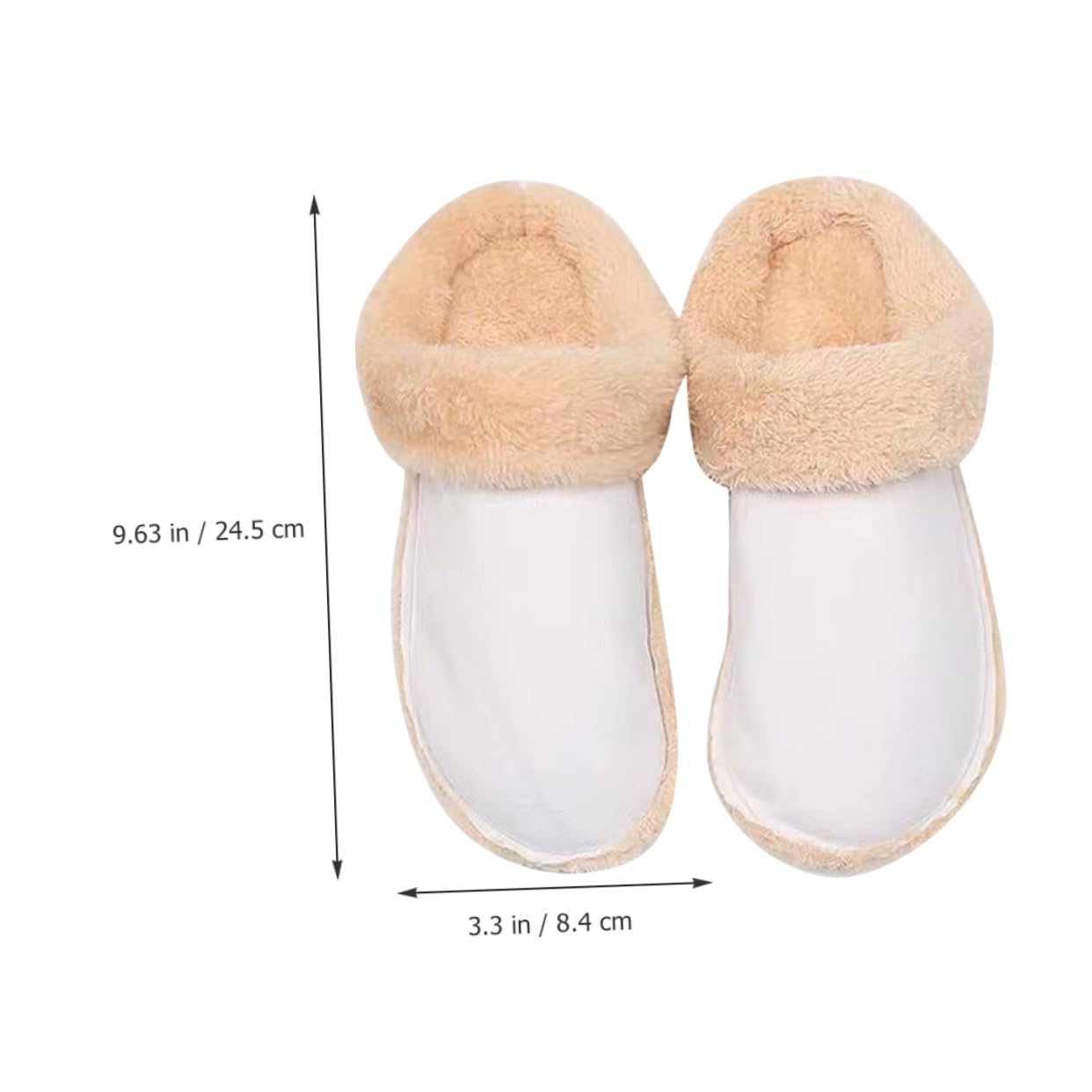 4pares Plantillas De Peluche Para Zuecos Forros Invierno Desmontables y Cálidos Inserciones Para Zapatillas De Casa Cómodas y Prácticas