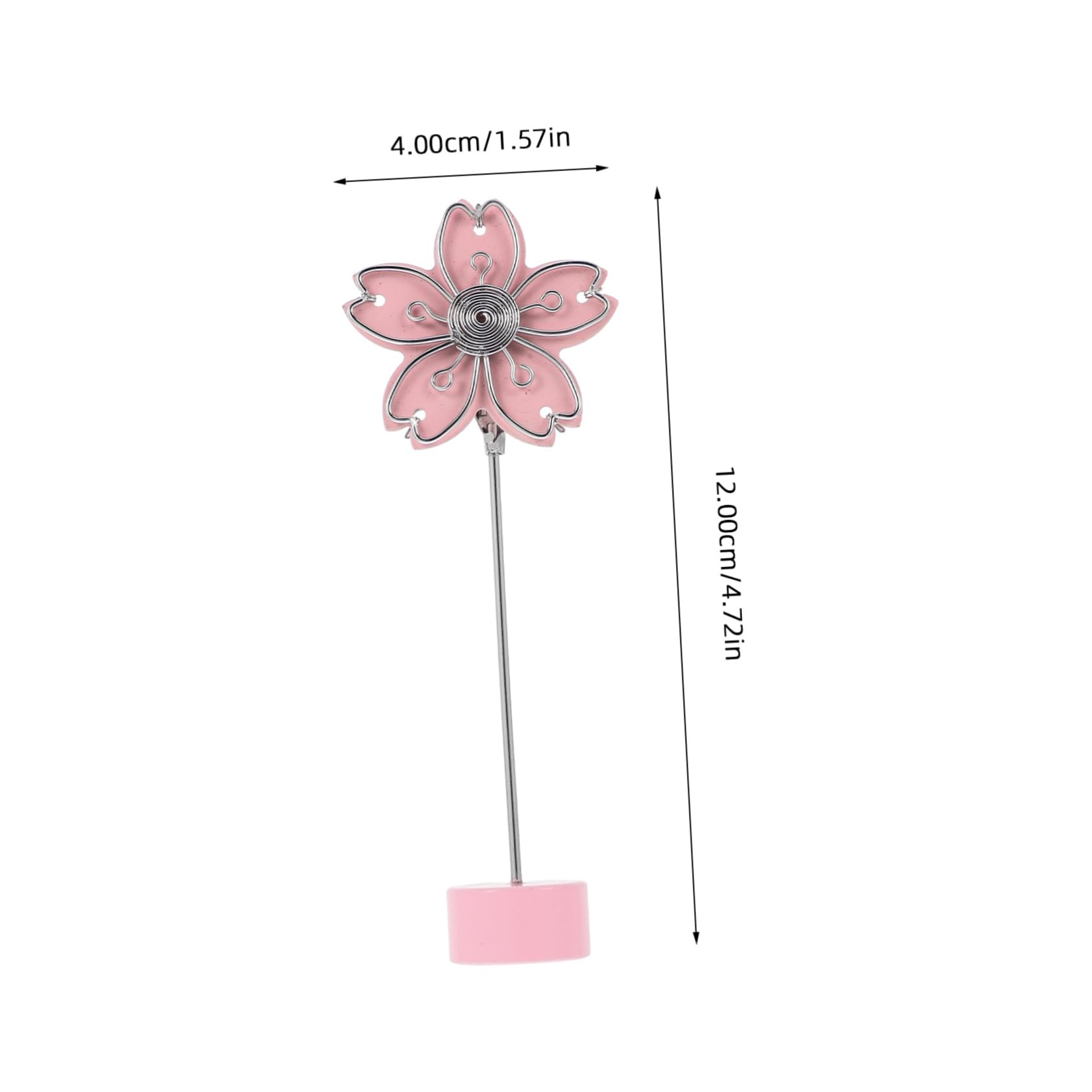 Holibanna Adorable Flower Memo Holder Stand Cute Desk Photo Clip with Metal Design Decorative Flower Shape for Cards and Photos for Weddings Parties and Home Decor