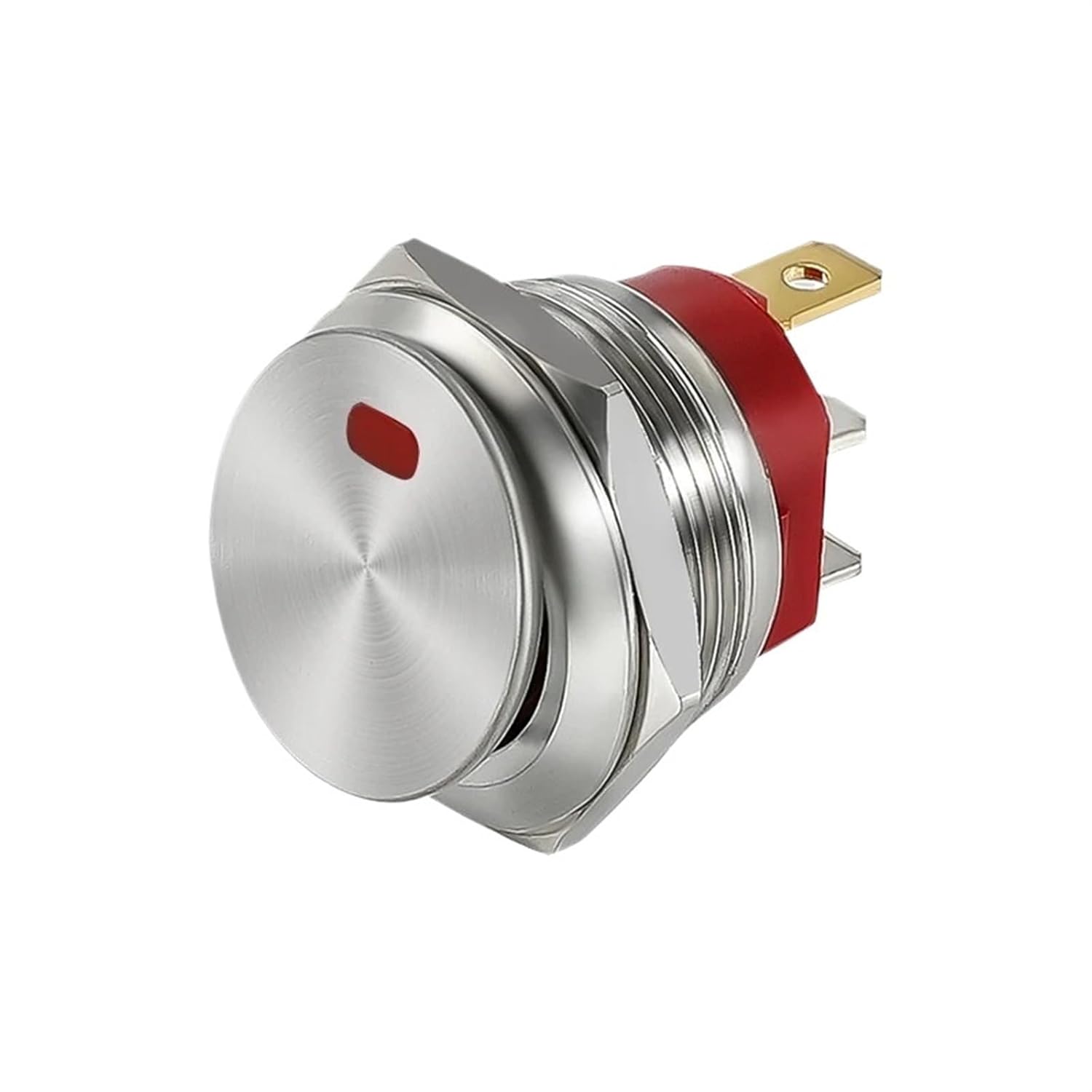 22mm Metal Toggle Rocker Switch 20A/12V 15A/220V ON-Off Two Positions Power Switches Self-Locking Car(Power Yellow,22MM_220V(15A))
